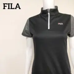 フィラ スポーツウェア ハーフジップトップス ギンガムチェック ゴルフ テニス