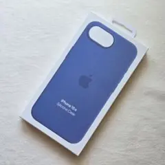 iPhone16e シリコーン ケース カバー ウィンターブルーアップル 純正③