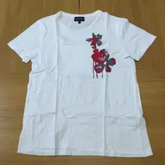 中古　EMPORIO ARMANI 花柄 Tシャツ Sサイズ
