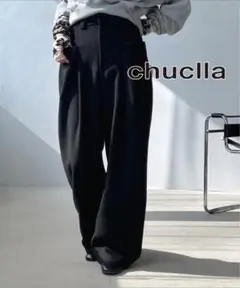 chuclla 2タック サイドポケット ワイドパンツ