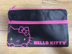 HELLO KITTY ナイロンポーチ ブラック/ピンク
