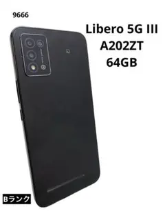 Libero 5G III A202ZT 64GB ブラック SIMフリー