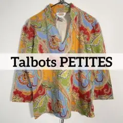 90sヴィンテージ Talbots PETITES スキッパーシャツ ペイズリー