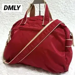 美品✨ ディーエムエルワイ ショルダーバッグ ボストン 赤 レッド ナイロン