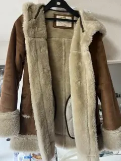 美品 ファーコート ダッフルコート