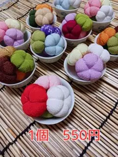 ちりめん細工　花かざりL