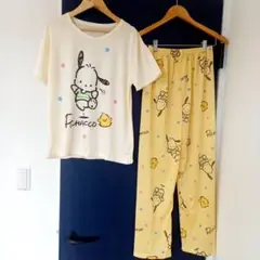 ポチャッコTシャツ&ロングパンツセットアップLサイズルームウェアパジャマ新品