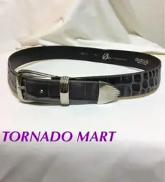 TORNADO MART クロコ柄 本革ベルト Zero by〜