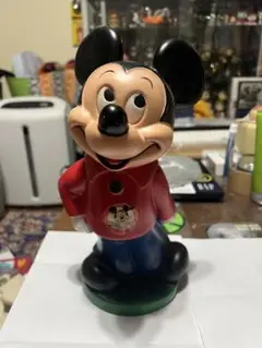 ★ミッキーマウス 貯金箱　 赤いシャツ★