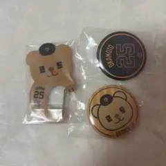 オカモン　カラビナ　缶バッジ