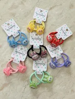 キラキラ　ラブブ　ヘアゴム　7種14本セット　子供　キッズ　LABUBU