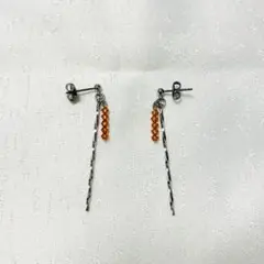 ハンドメイド　ピアス　チタン