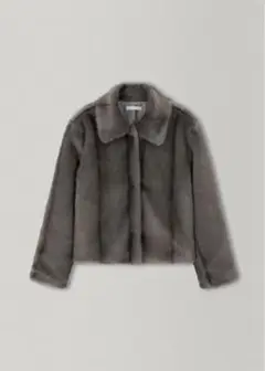 OHOTORO Sherry Fur Jacket / Gray Free