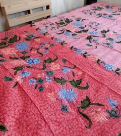 新品 マルチカバー 生地 伝統柄 バティック コットン マレーシア 布