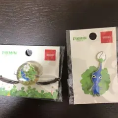 新品　未開封　青ピクミン　ヘアゴム　ニンテンドー　Nintendoストア　バッジ