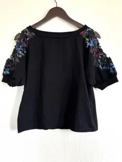ジーナシス　美品ブラックトップス