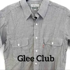 Glee Club ストライプ　ポケット付きシャツ　美品　Mサイズ