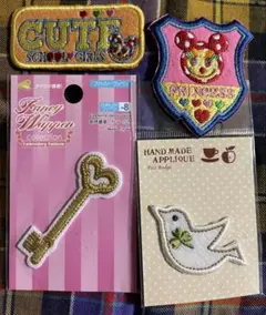 未使用 KLC単品2点、モチーフワッペンセット