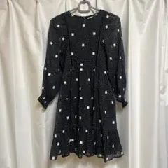 ZARA kids シフォンワンピース シースルーワンピース