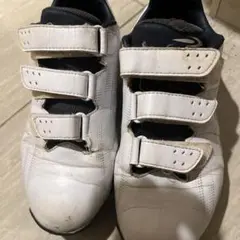 TIGORA ホワイト トレーニングシューズ ベルクロ式