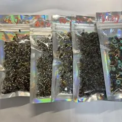 多色小粒ビーズセット 5パック213.9g