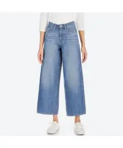 UNIQLO ハイライズワイドジーンズ　24サイズ