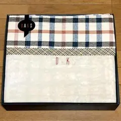 【新品未使用】DAKS　綿毛布　日本製　140×200　 ベージュ　ブランケット
