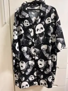 ankorock パンダ パンダ柄 シャツ フリーサイズ