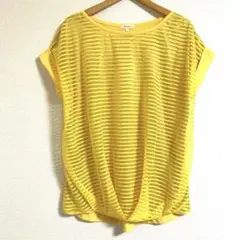 ハッシュアッシュ　[ 美品 ] 半袖Ｔシャツ・Ｍ・黄色・イエロー