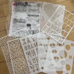 クリアスタンプ　ステンシル 未使用あり