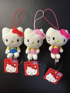 ハローキティ ぬいぐるみマスコット 3種セット