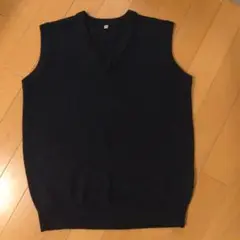 スクールセンター濃紺色Vネック ベスト サイズ160