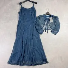 【タグ付き】you color 総レースコンビロングドレス XL 大きいサイズ