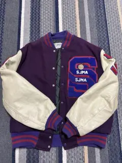 80s 90s スタジャン　ヴィンテージ　レザー　ジャケット　ウール