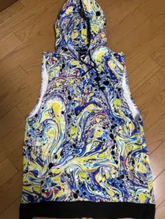 MISHKA マーブル模様 フード付きタンクトップ