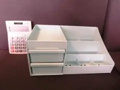 ☆化粧品収納ボックス☆文房具入れ☆メイクボックス☆小物入れ☆卓上☆ホワイト☆