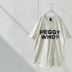 3543【ギルダン】ロゴTシャツ　白　Ｌ　半袖　春夏　オーバーサイズ　ゆるだぼ