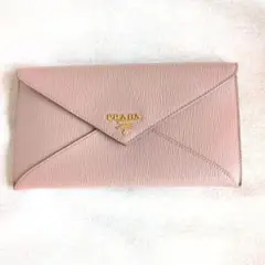【大人気希少】プラダ　PRADA　長財布　エンベロープ　レター型 セール】プラダ☆エンベロープ型グレインレザー長財布1MF175