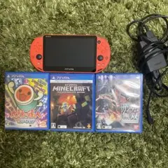PSVITA本体 カセット 赤 オレンジ