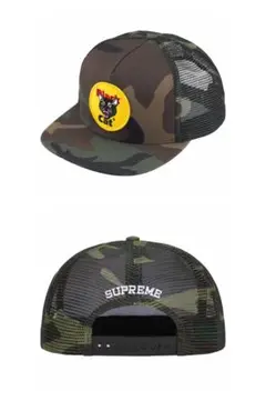 ☆ Supreme Black Cat メッシュキャップ Black ☆ Supreme BLACK CAT MESH BACK 5-PANELシュプリームキャップ