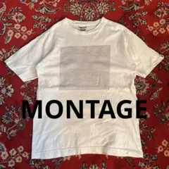 00s 90s montage スカル　隠し絵　tシャツ
