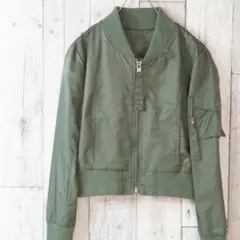 d.i.a 裏無し高密度ナイロンMA1 ミリタリーブルゾン カーキF