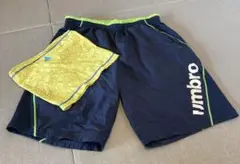 UMBROハーフパンツ.adidasネックカバー