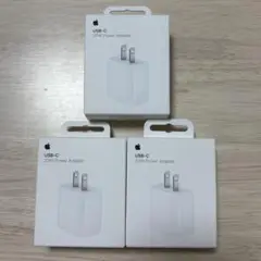 Apple純正◆ 20W USB-C電源アダプタ 3セット 充電ケーブルタイプC