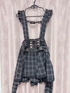 LIZLISA リズリサ　レースアップサスペンダー付スカパン