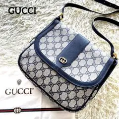 希少✨美品✨GUCCI ショルダーバッグ インターロッキング レザー PVC