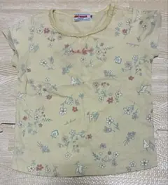 ミキハウス 半袖Tシャツ 黄色 80