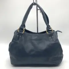 キタムラ Kitamura ハンドバッグ レザー ネイビー レディース