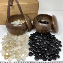 囲碁　碁石　瑪瑙碁石　大理石　碁笥　D　R4559 81YOKiA8+NL._UF350,350_QL80_.jpg