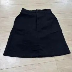 黒のタイトスカート ポケット付き ゴムウエスト